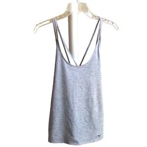 Nike dry fit women’s size medium crisscross straps in back activewear Tank top